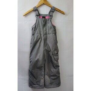 Gerry Snowboard Ski Kids Snow Pants Gray/Pink Size 4T Girls Insulated Bibs